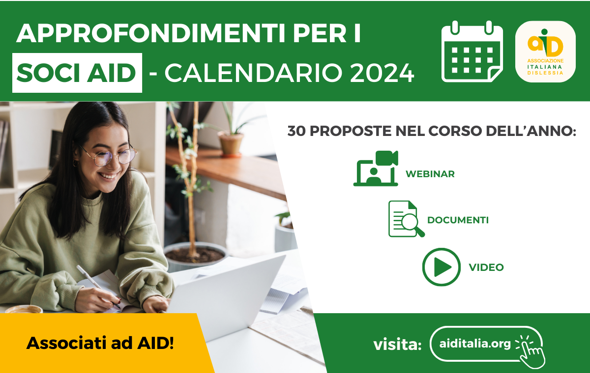 Calendario Approfondimenti Soci AID 2024